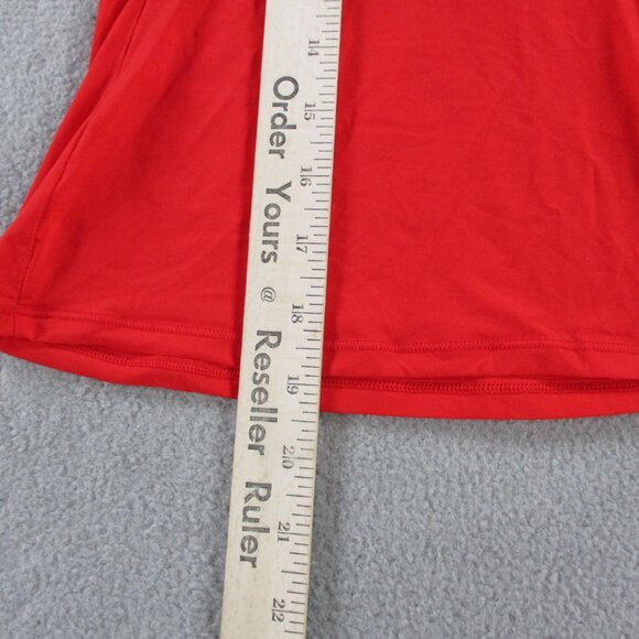 SKIMS Fits Everybody Short Sleeve T Shirt Womens 2XS XXS Cherry Red Stretch NWT - Picture 8 of 9